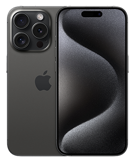 PureTalk Apple iPhone 15 Pro 128GB Black Titanium