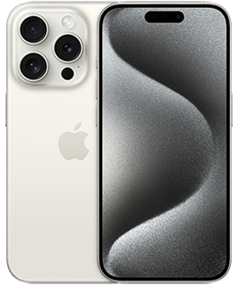 Buy Unlocked Apple iPhone 15 Pro 128GB White Titanium from PureTalk