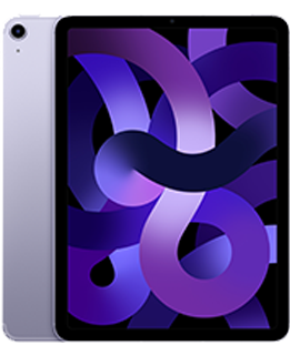 PureTalk Apple iPad Air 5th Gen 10.9-inch iPad Air Wi-Fi Cellular 64GB  Purple